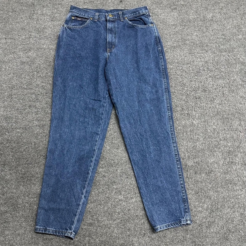 Chic Jeans Womens Size 16 Blue High Waisted Tapered Leg Cotton USA Vintage Denim